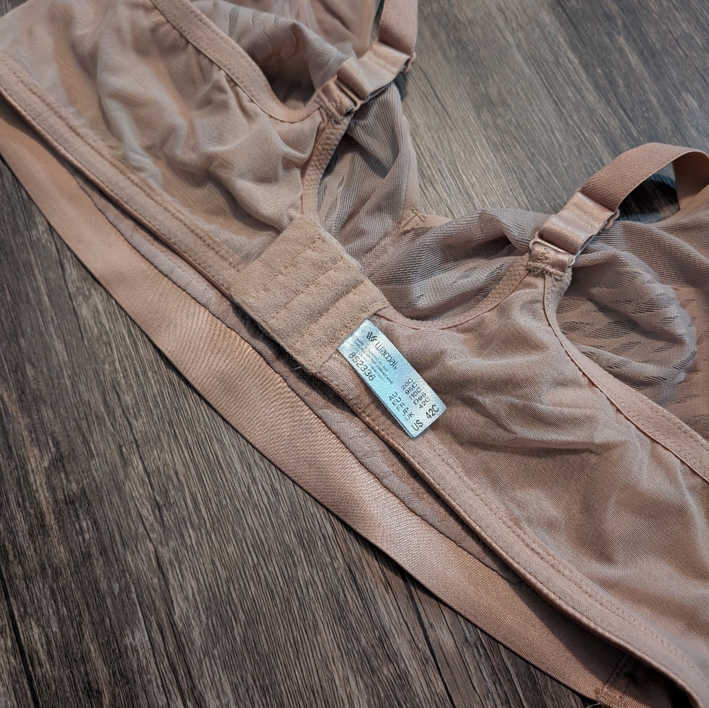 Wacoal 42C Bra Unlined Unpadded Tan Women's - Picture 3 of 4